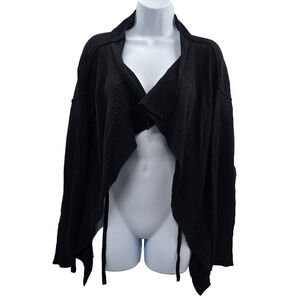 Banana Republic Cardigan Women’s Medium Black Sweater Cozy Work Office Corp Core